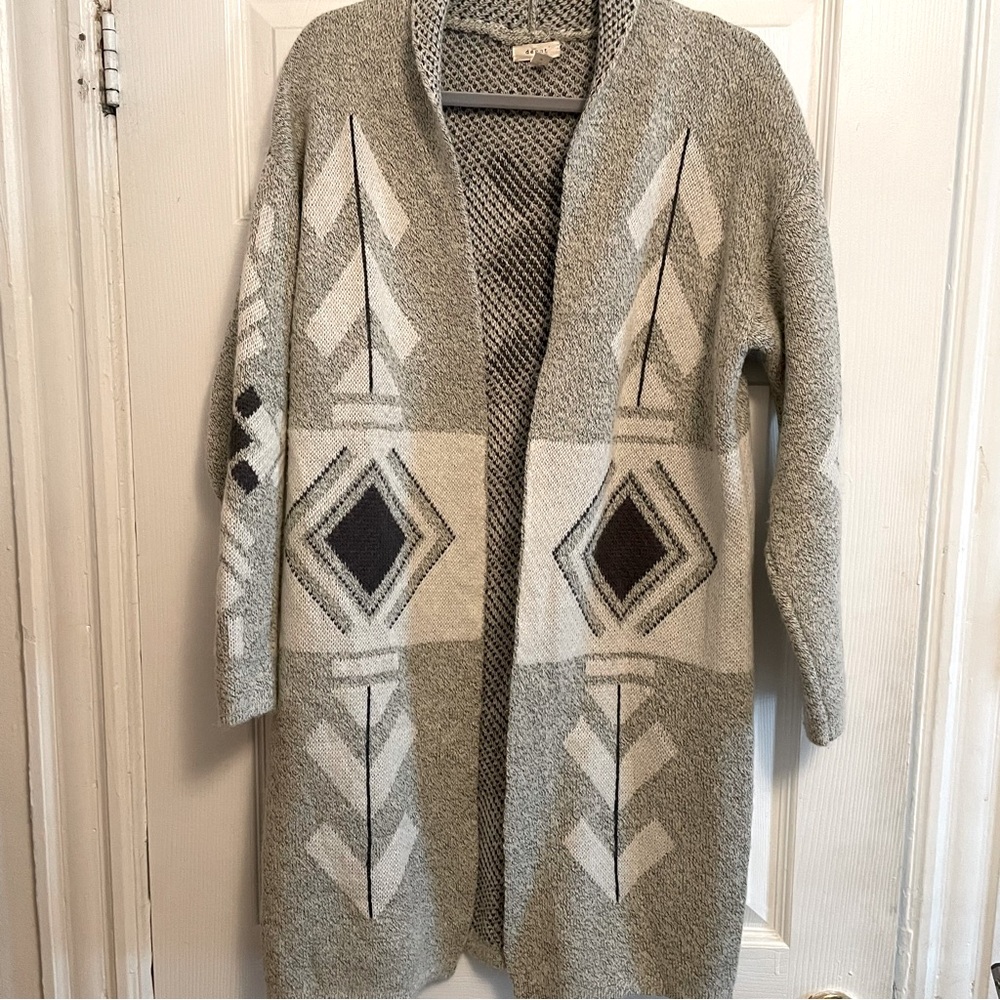 Cardigan Grey Sweater Size Medium by Debut